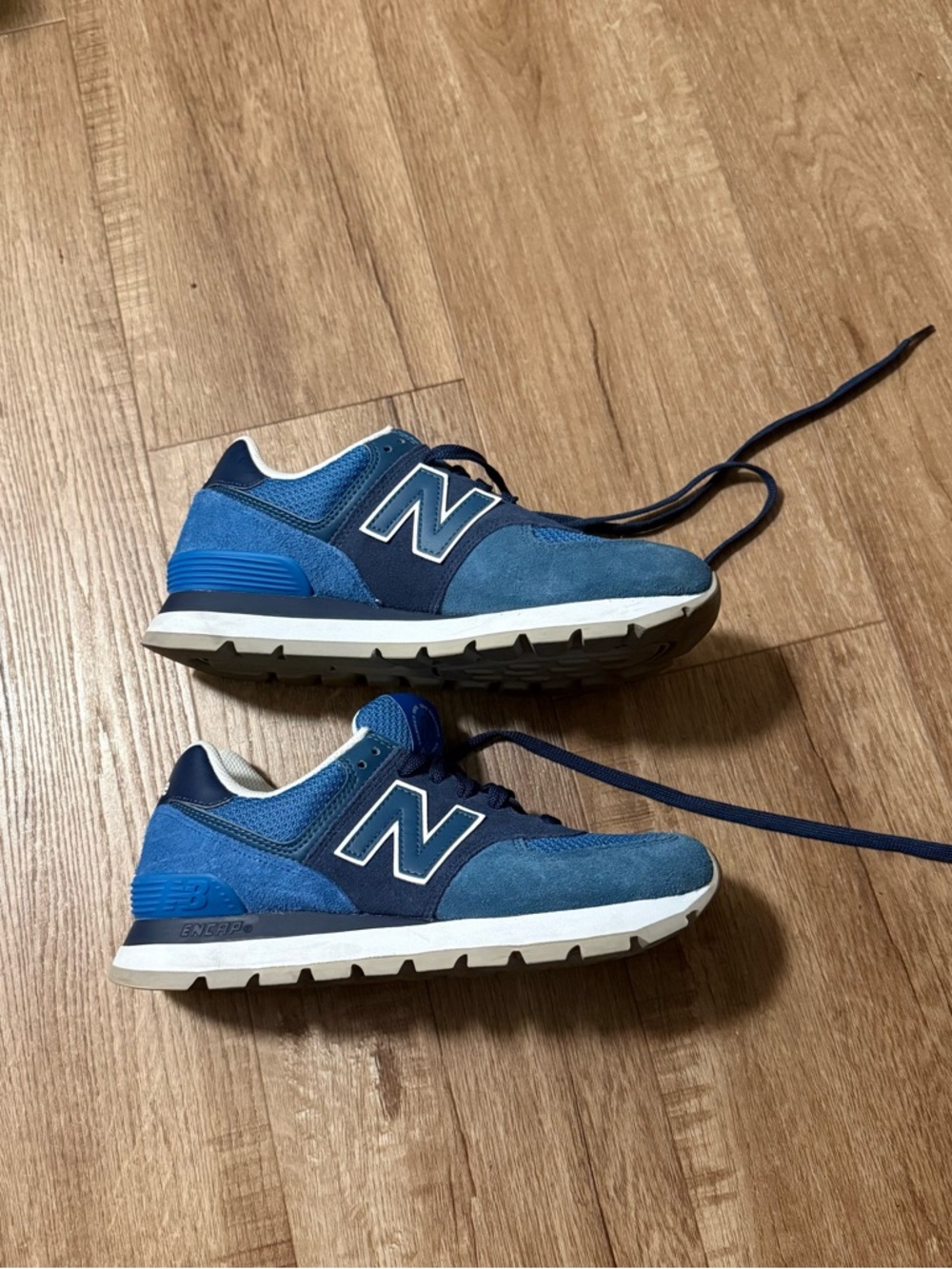 Men’s New Balance Blue and Navy - ML574DCL - Picture 2 of 5